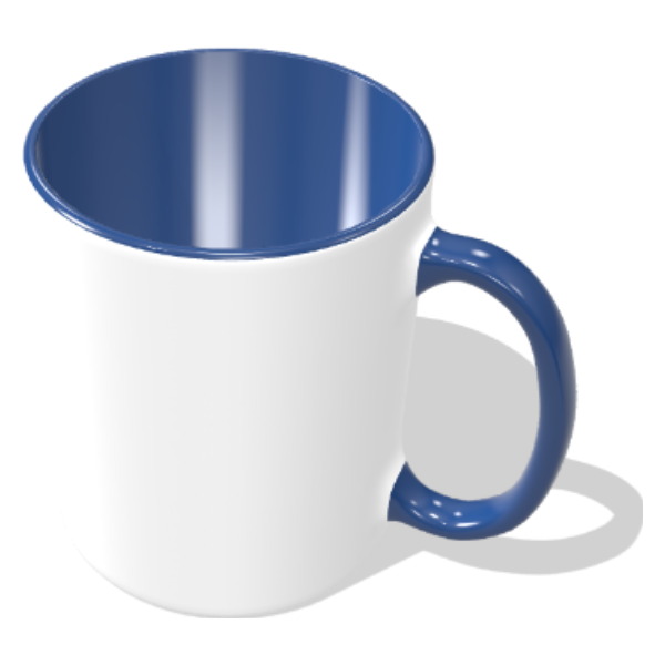 Donkerblauw mok